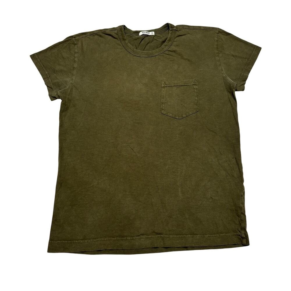 Buck Mason Slub Classic Pocket Straight Hem T Shirt Men's XS Quiet Luxury
